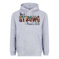 Heather Grey she is strong provebs Heavyweight Hoodie - CowhideDigitalArt