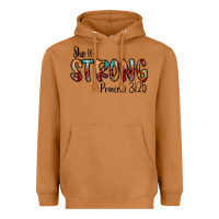 Meerkat she is strong provebs Heavyweight Hoodie - CowhideDigitalArt