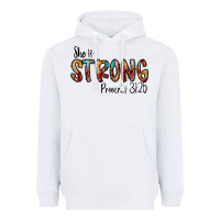 White she is strong provebs Heavyweight Hoodie - CowhideDigitalArt