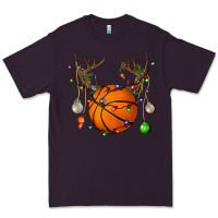 Plum Basketball Horn Christmas Premium Tee - BundleAndBundleShop