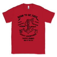 Red Born To Be Free Sea Classic Tee - Bettercallsaul