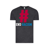 Vintage Black Basic End Racism Resist - Anti Trump Gift Political Vintage Tee - artisFamous