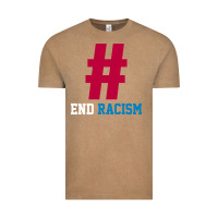 Vintage Coffee Basic End Racism Resist - Anti Trump Gift Political Vintage Tee - artisFamous