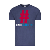 Vintage Denim Basic End Racism Resist - Anti Trump Gift Political Vintage Tee - artisFamous
