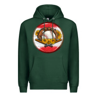 Sports Green baseball with sunflower round earrings Premium Hoodie - BundleAndBundleShop