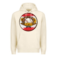 Tofu baseball with sunflower round earrings Premium Hoodie - BundleAndBundleShop