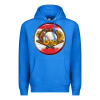True Royal baseball with sunflower round earrings Premium Hoodie - BundleAndBundleShop