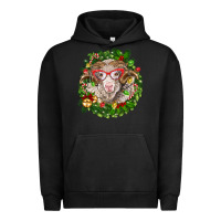 Pigment Black Christmas merino Urban Hoodie - BarkalooDesign
