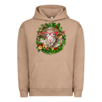 Pigment Burro Christmas merino Urban Hoodie - BarkalooDesign