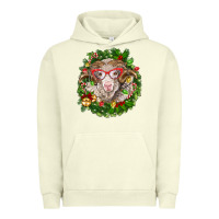 Pigment Pistachio Christmas merino Urban Hoodie - BarkalooDesign