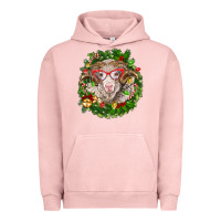 Pigment Salmon Christmas merino Urban Hoodie - BarkalooDesign