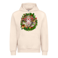 Sandshell Christmas merino Urban Hoodie - BarkalooDesign
