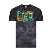 Cloud Black Blessed Mama Vintage Tee - texasbilliewilder