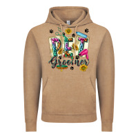 Vintage Coffee Western Pet Groomer Vintage Hoodie - texasbilliewilder