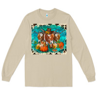 Mushroom fall longhorn cows Long Sleeve Tee - RanaPortraitStore