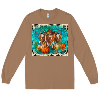 Toasted Coconut fall longhorn cows Long Sleeve Tee - RanaPortraitStore