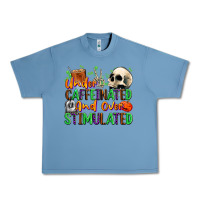 Pebble Blue Under Caffeinated and Over Stimulated Urban Heavy Tee - texasbilliewilder