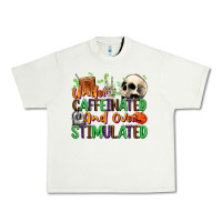Pistachio Under Caffeinated and Over Stimulated Urban Heavy Tee - texasbilliewilder