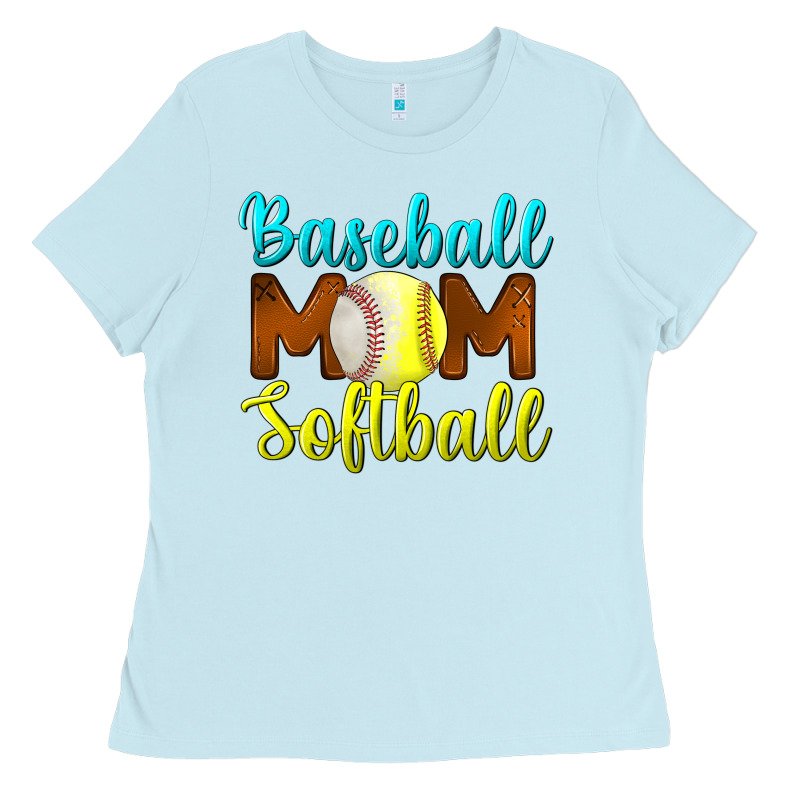 Baseball Mom Softball Ladies Tee by BundleAndBundleShop | Teevron