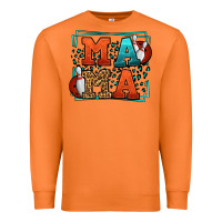 Carrot Bowling mama leopard frame Mother's Day Premium Sweatshirt - LillyAllenDesigns