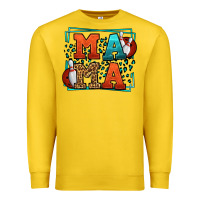 Lemon Bowling mama leopard frame Mother's Day Premium Sweatshirt - LillyAllenDesigns