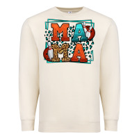 Sandshell Bowling mama leopard frame Mother's Day Premium Sweatshirt - LillyAllenDesigns