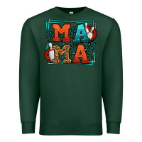 Sports Green Bowling mama leopard frame Mother's Day Premium Sweatshirt - LillyAllenDesigns