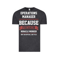 Vintage Black Operations Manager - Cool Gift Job Vintage Tee - artisFamous