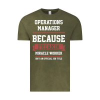 Vintage Olive Operations Manager - Cool Gift Job Vintage Tee - artisFamous