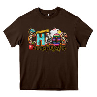 Chocolate Brown chaos coordinator Heavy Core Tee - NancyCooperArtShop