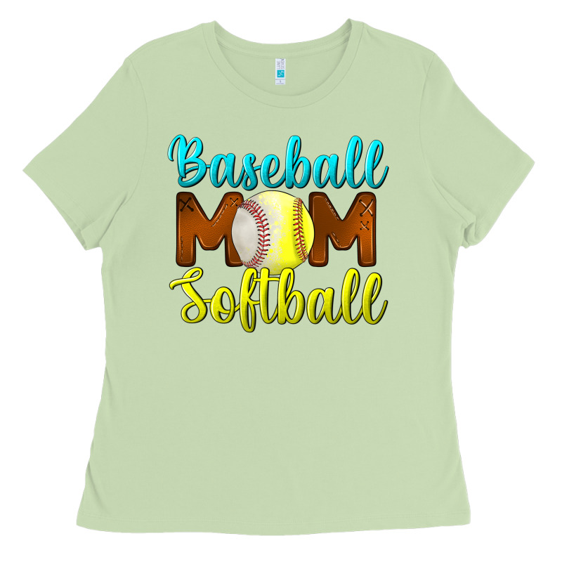 Baseball Mom Softball Ladies Tee by BundleAndBundleShop | Teevron