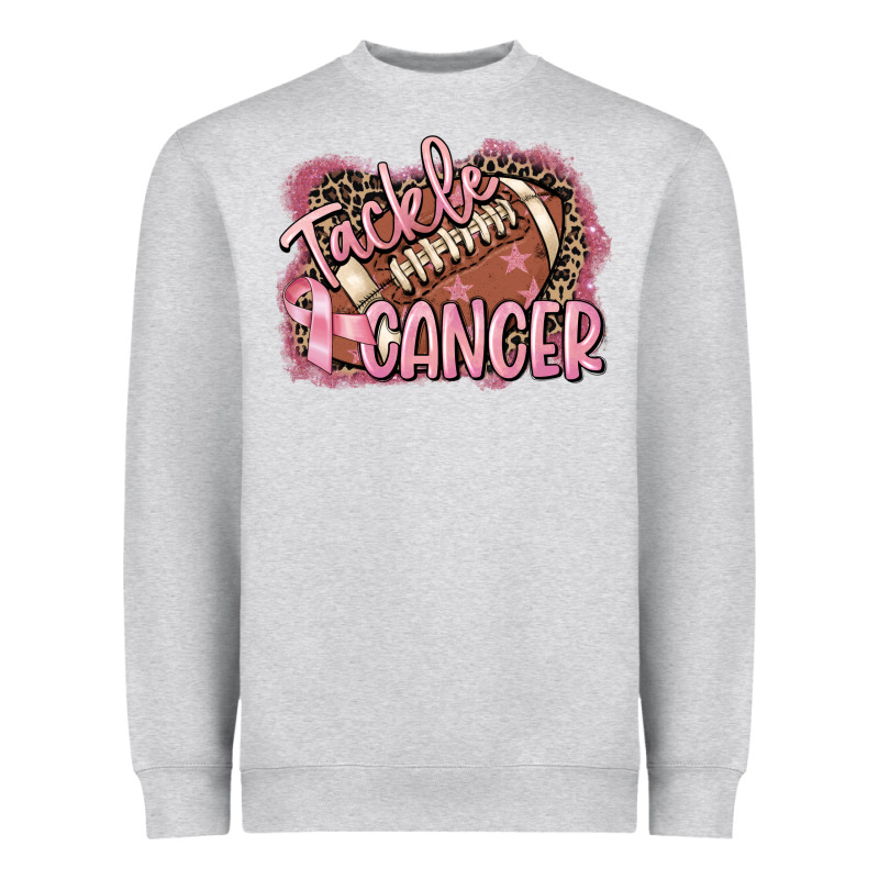 Tackle Cancer Football Heavyweight Sweatshirt by FaDigitalArtStudio | Teevron