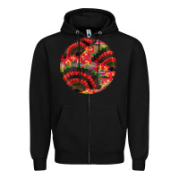 Black hispanic heritage month round earrings Zipper Hoodie - BundleAndBundleShop