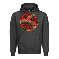Charcoal Heather hispanic heritage month round earrings Zipper Hoodie - BundleAndBundleShop