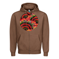 Chestnut hispanic heritage month round earrings Zipper Hoodie - BundleAndBundleShop