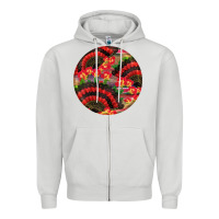 Dove Grey hispanic heritage month round earrings Zipper Hoodie - BundleAndBundleShop