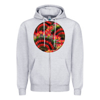 Heather Grey hispanic heritage month round earrings Zipper Hoodie - BundleAndBundleShop