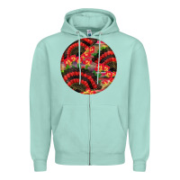 Seafoam hispanic heritage month round earrings Zipper Hoodie - BundleAndBundleShop
