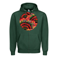 Sports Green hispanic heritage month round earrings Zipper Hoodie - BundleAndBundleShop