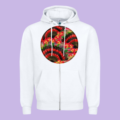 Hispanic Heritage Month Round Earrings Zipper Hoodie Designed By Bundleandbundleshop