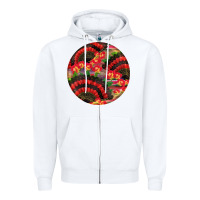 White hispanic heritage month round earrings Zipper Hoodie - BundleAndBundleShop