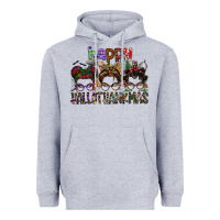 Heather Grey happy hallothanksmas Heavyweight Hoodie - SublimationCraftShop