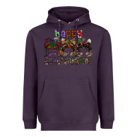 Plum happy hallothanksmas Heavyweight Hoodie - SublimationCraftShop