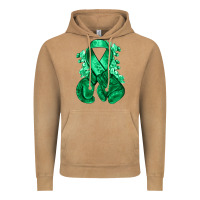 Vintage Camel Emerald green ribbon Liver Cancer boxing gloves Vintage Hoodie - NancyCooperArtShop