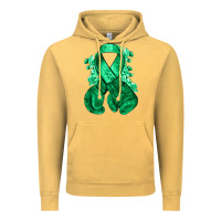Vintage Mustard Emerald green ribbon Liver Cancer boxing gloves Vintage Hoodie - NancyCooperArtShop
