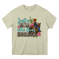 Mossy just a girl who loves horses Heavy Core Tee - MaliasSmallBusiness