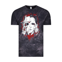 Cloud Black friends horror face mashup horror movies halloween Vintage Tee - artisFamous