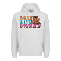 Dove Grey Western Long Live Cowgirls With Roses Premium Hoodie - BundleAndBundleShop