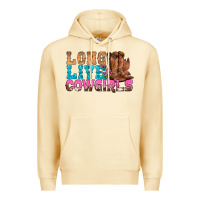 Pina Colada Western Long Live Cowgirls With Roses Premium Hoodie - BundleAndBundleShop