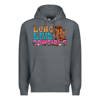 Rock Western Long Live Cowgirls With Roses Premium Hoodie - BundleAndBundleShop